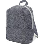 Dark Grey Snake Zip Up Backpack