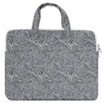 Dark Grey Snake MacBook Pro 13  Double Pocket Laptop Bag