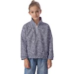 Dark Grey Snake Kids  Half Zip Hoodie