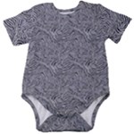 Dark Grey Snake Baby Short Sleeve Bodysuit