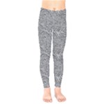 Dark Grey Snake Kids  Classic Winter Leggings