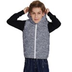 Dark Grey Snake Kids  Stylish Hooded Puffer Vest
