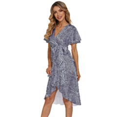 Women s Kimono Wrap Satin Dress 