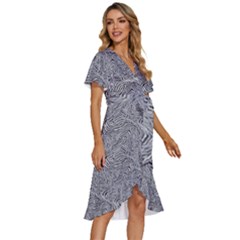 Women s Kimono Wrap Satin Dress 