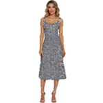 Dark Grey Snake Women s Sleeveless Corset Midi Dress
