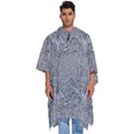 Dark Grey Snake Men s Hooded Rain Ponchos