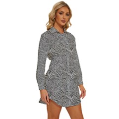 Womens Long Sleeve Shirt Dress 