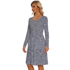 Long Sleeve Dress With Pocket 