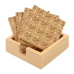 Dark Grey Snake Bamboo Coaster Set