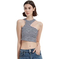 Dark Grey Snake Cut Out Top from ArtsNow.com