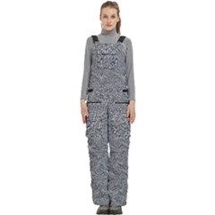 Women s Side Zip Front Pouch Ski And Snowboard Bib Pants	 