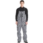 Dark Grey Snake Men s Front Zip Ski And Snowboard Bib Pants