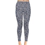 Blue Black Snake Pattern Everyday Leggings 