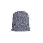 Blue Black Snake Pattern Drawstring Pouch (Small)