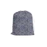 Blue Black Snake Pattern Drawstring Pouch (Medium)
