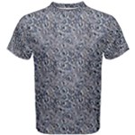 Blue Black Snake Pattern Men s Cotton T-Shirt