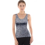 Blue Black Snake Pattern Women s Basic Tank Top