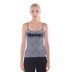 Blue Black Snake Pattern Spaghetti Strap Top