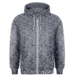 Blue Black Snake Pattern Men s Zipper Hoodie