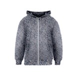 Blue Black Snake Pattern Kids  Zipper Hoodie