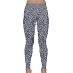 Blue Black Snake Pattern Classic Yoga Leggings