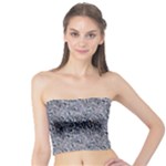 Blue Black Snake Pattern Tube Top