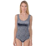 Blue Black Snake Pattern Princess Tank Leotard 