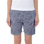 Blue Black Snake Pattern Women s Basketball Shorts