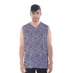 Blue Black Snake Pattern Men s Basketball Tank Top