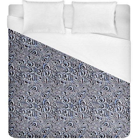 Blue Black Snake Pattern Duvet Cover (King Size) from ArtsNow.com