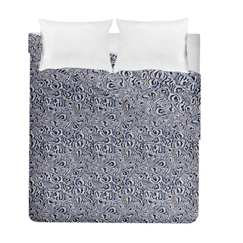 Blue Black Snake Pattern Duvet Cover Double Side (Full/ Double Size) from ArtsNow.com