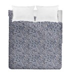 Blue Black Snake Pattern Duvet Cover Double Side (Full/ Double Size)