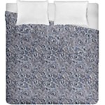 Blue Black Snake Pattern Duvet Cover Double Side (King Size)