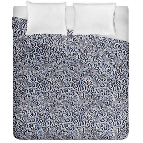 Blue Black Snake Pattern Duvet Cover Double Side (California King Size) from ArtsNow.com