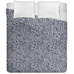 Blue Black Snake Pattern Duvet Cover Double Side (California King Size) from ArtsNow.com