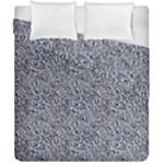 Blue Black Snake Pattern Duvet Cover Double Side (California King Size)