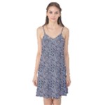Blue Black Snake Pattern Camis Nightgown 