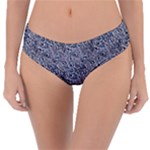 Blue Black Snake Pattern Reversible Classic Bikini Bottoms