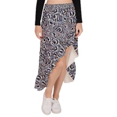 Asymmetrical Ruffle Hem Skirt  
