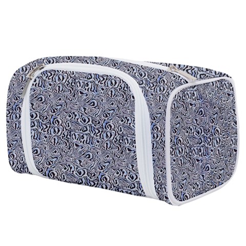 Blue Black Snake Pattern Toiletries Pouch from ArtsNow.com