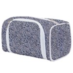 Blue Black Snake Pattern Toiletries Pouch