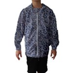 Blue Black Snake Pattern Kids  Hooded Windbreaker