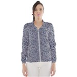 Blue Black Snake Pattern Women s Windbreaker
