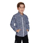 Blue Black Snake Pattern Kids  Windbreaker
