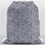 Blue Black Snake Pattern Drawstring Bag (Large)