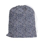 Blue Black Snake Pattern Drawstring Pouch (2XL)