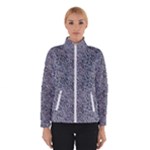 Blue Black Snake Pattern Women s Bomber Jacket