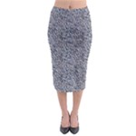 Blue Black Snake Pattern Midi Pencil Skirt