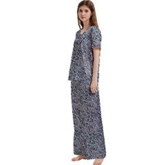Short Sleeve Satin Pajamas Set With Pockets 