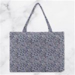Blue Black Snake Pattern Medium Tote Bag